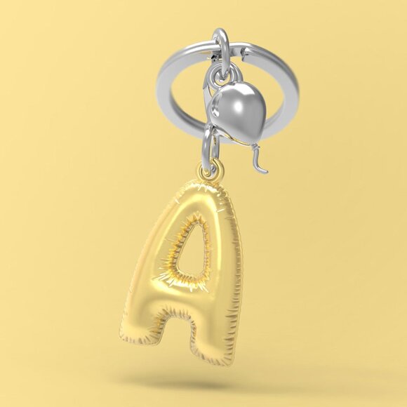 Metalmorphose 3D PARTY ALPHABET "A" KEYCHAIN - Picture 4 of 8